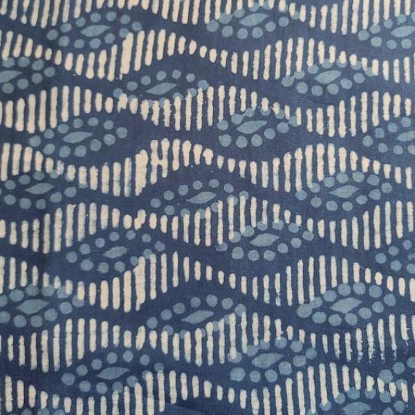 Indigo Hand Block Print aus Indien – WAVE